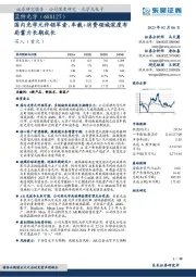 国内光学元件领军者，车载+消费领域深度布局蓄力长期成长