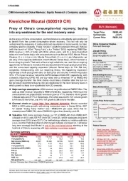 Proxy of China’s consumption-led recovery; buying into any weakness for the next recovery wave