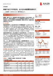 跟踪报告之六：高端产品打开市场空间，全方位布局智慧视觉新时代