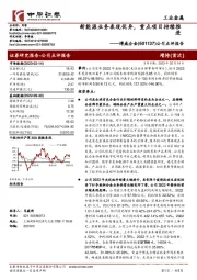 公司点评报告:新能源业务表现优异,重点项目持续推进