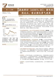 锂电铝箔龙头，需求催化景气度高