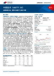 业绩持续兑现，国际化和国产化增长可期