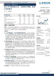 2022年业绩快报点评：业绩符合预期，机构订阅高增长