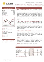 22年利润同比+15%，投入1.6亿元加快数字化转型