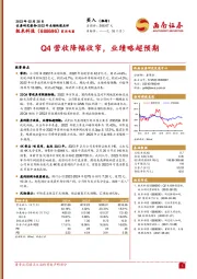 Q4营收降幅收窄，业绩略超预期