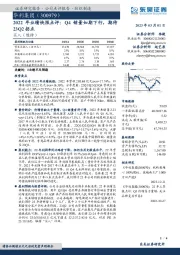 2022年业绩快报点评:Q4销量如期下行,期待23Q2拐点