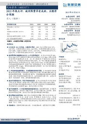 2022年报点评：减促降费卓有成效，业绩符合预期