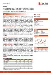 首次覆盖报告:专注于覆铜板领域,IC载板电子材料打开成长空间