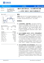 2022年业绩快报点评：模拟IC虚拟IDM龙头，关注BMS AFE进展