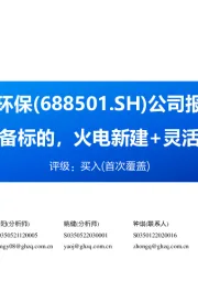 公司报告：纯正火电环保设备标的，火电新建+灵活性改造双重催化