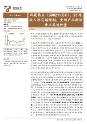 23年收入指引超预期，重磅产品新活素正高速放量