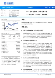 点评报告:2023年开局亮眼,全年成长可期