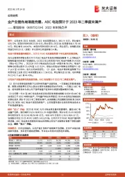 2022年年报点评:全产业链布局渐趋完善,ABC电池预计于2023年二季度末满产