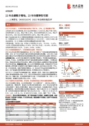 2022年业绩快报点评：22年业绩靴子落地，23年改善弹性可期