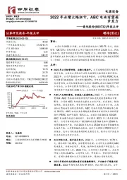年报点评:2022年业绩大幅扭亏,ABC电池有望逐步发力