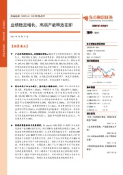 2022年报点评:业绩稳定增长,高端产能释放在即