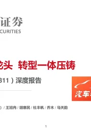 深度报告:冲压细分龙头 转型一体压铸
