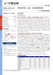 公司信息更新报告：营收稳步增长，光储、汽车领域持续放量