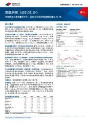 分布式光伏发电量价齐升，2022年归母净利润同比增长74.1%