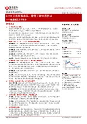 健盛集团点评报告:22H2订单短暂承压,静待下游去库拐点