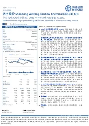 中期战略规划稳步推进，2022年扣非业绩同比增长77.65%