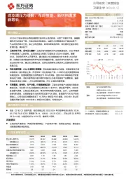 成本端压力缓解，布局氢能、新材料谋求新增长