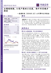 公司事件点评报告:业绩超预期,N型产能助力发展,海外布局稳步推进