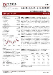 2022年年报点评：权益自营和投行承压，核心业务排名稳定