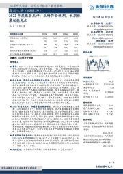 2022年度报告点评：业绩符合预期，长期积聚动能充足