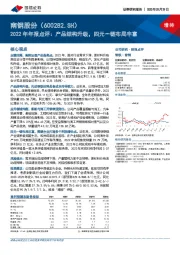 2022年年报点评：产品结构升级，四元一链布局丰富