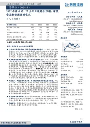 2022年报点评：22全年业绩符合预期，深度受益新能源强劲需求