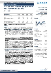 2022年报点评：现金流显著改善+组织架构优化，利润释放拐点近在眼前