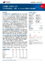 22年净利润承压，车载、VR Pancake等偏光片新品量产