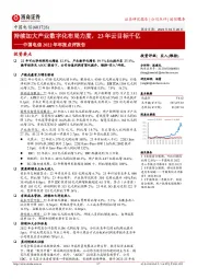 中国电信2022年年报点评报告:持续加大产业数字化布局力度,23年云目标千亿
