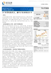 Q4经营短期承压，疆外扩张持续进行中