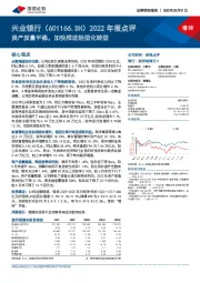 2022年报点评：资产质量平稳，加快推进轻型化转型