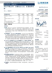 2022年报点评：业绩低点已过，有望逐季向好