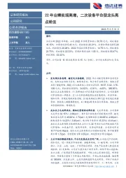 22年业绩实现高增,二次设备平台型龙头亮点纷呈