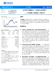 年报点评：油运景气涨潮助力，全球龙头远航前行