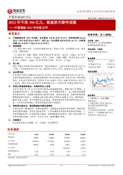 中国国航2022年年报点评：2022年亏损386亿元，载旗航司静待涅槃