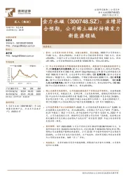 业绩符合预期，公司稀土磁材持续发力新能源领域