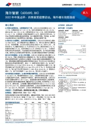 2022年年报点评：四季度受疫情扰动，海外增长依然强劲