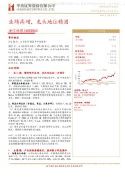 业绩高增,龙头地位稳固