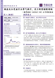 公司深度报告:铬盐龙头受益行业景气提升,发力新型储能领域