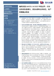 2022年报点评：化妆品保持快速增长，药品&原料业务承压，地产剥离稳步推进