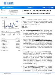 2022年年报点评：至暗时刻已过，火电业绩反转+绿电成长共振