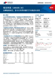 业绩短期承压, 多元化布局有望打开长期成长空间