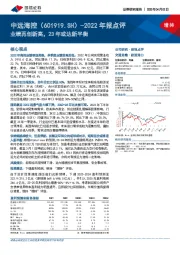 2022年报点评：业绩再创新高，23年或达新平衡