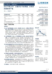 2022年报点评：业绩符合市场预期，加码布局锰铁锂产能