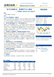 2022年报点评:22年业绩承压,高端资产注入落地